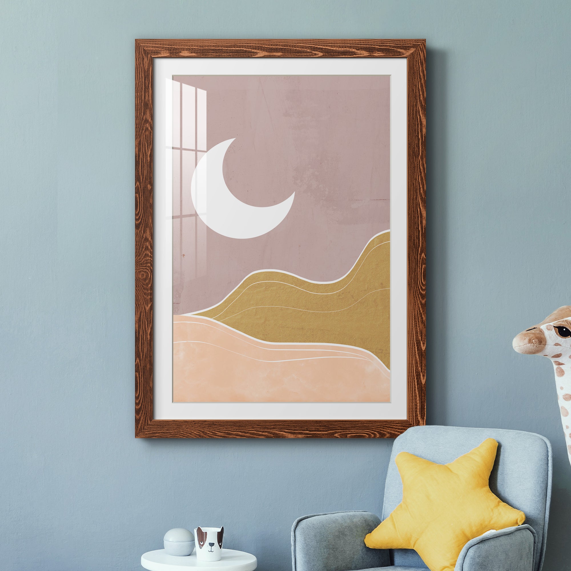 Sedona Moon - Premium Framed Print - Distressed Barnwood Frame - Ready to Hang