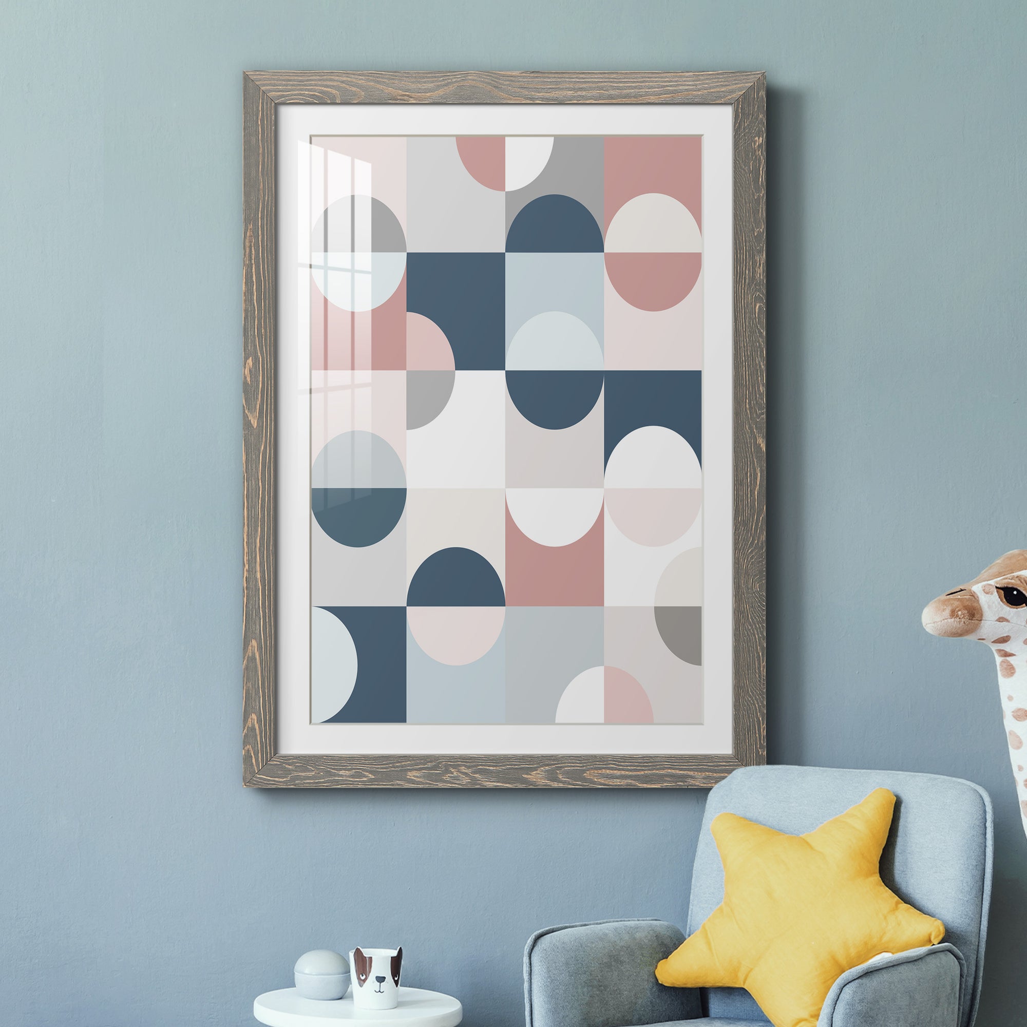 Modern Reflection - Barnwood Framed Art Print