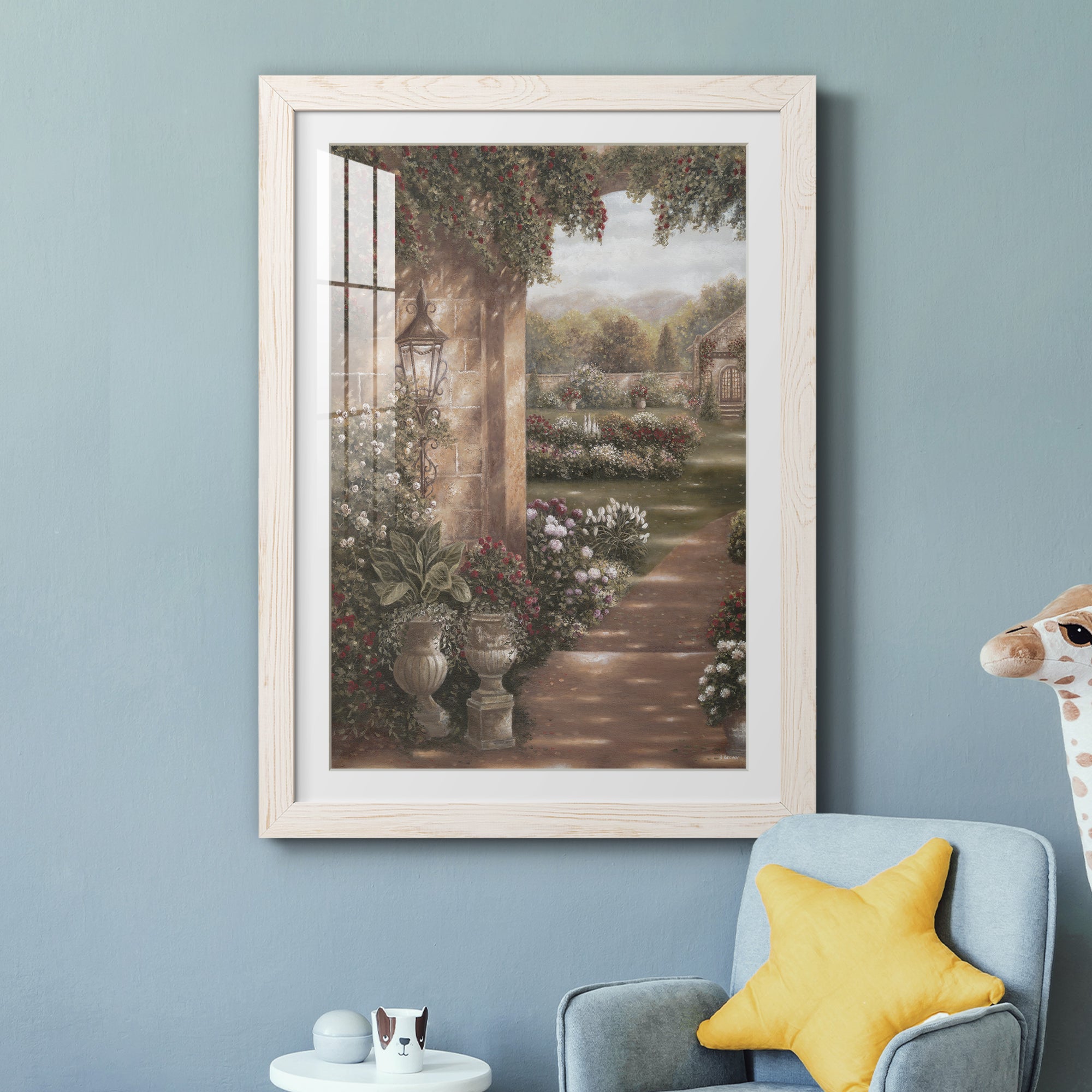 Evening in the Conservatory - Barnwood Framed Art Print
