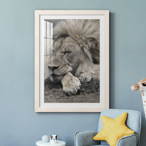 Sleepy Afternoon in Masai Mara - Barnwood Framed Art Print