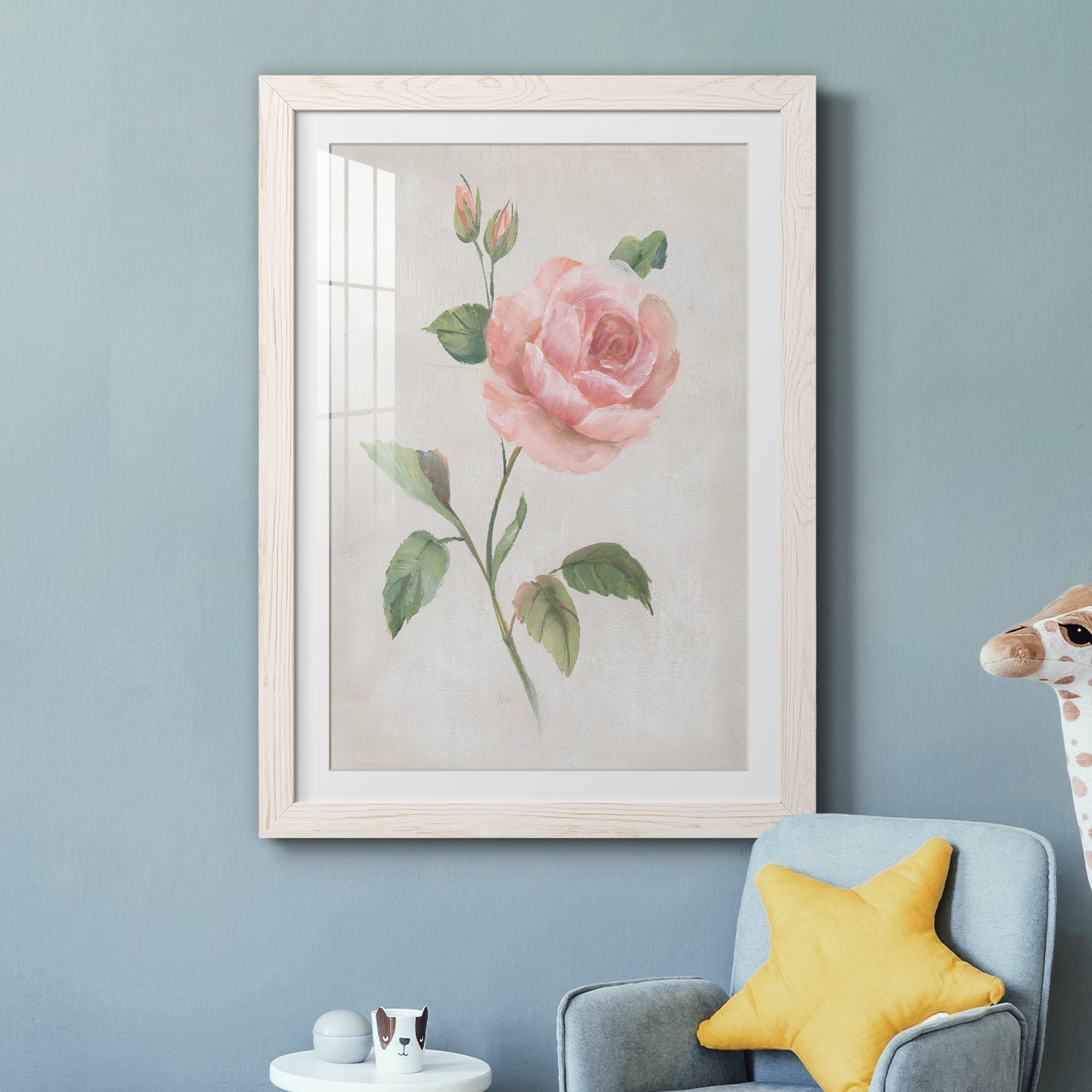 Grandiflora I - Barnwood Framed Art Print