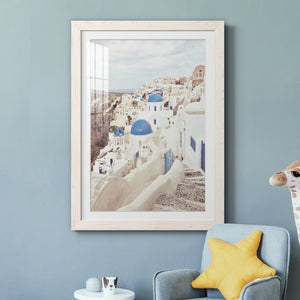 Santorini - Premium Framed Print - Distressed Barnwood Frame - Ready to Hang