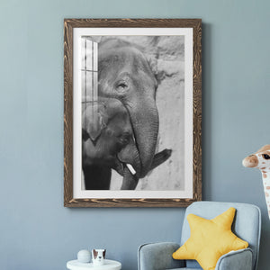 Tender Moment - Barnwood Framed Art Print