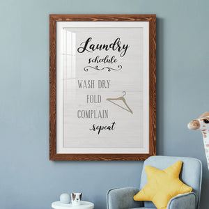 Laundry Complain - Premium Framed Print - Distressed Barnwood Frame - Ready to Hang