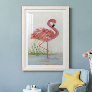 Flamingo I - Barnwood Framed Art Print