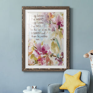 He Watches Me - Barnwood Framed Art Print