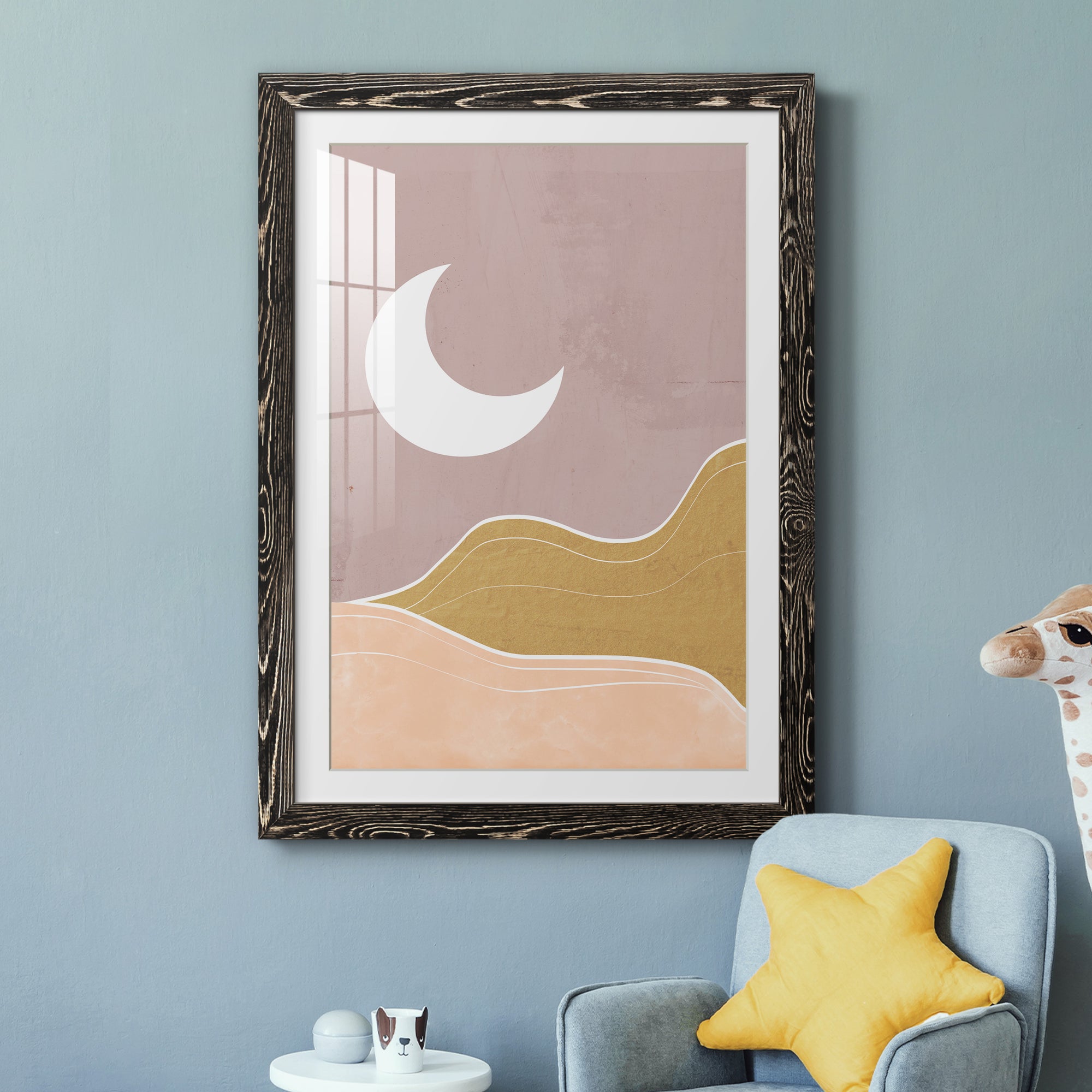 Sedona Moon - Premium Framed Print - Distressed Barnwood Frame - Ready to Hang