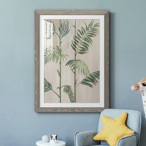 Modern Fronds I - Barnwood Framed Art Print