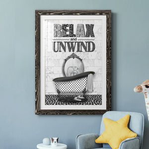 Relax and Unwind - Barnwood Framed Art Print
