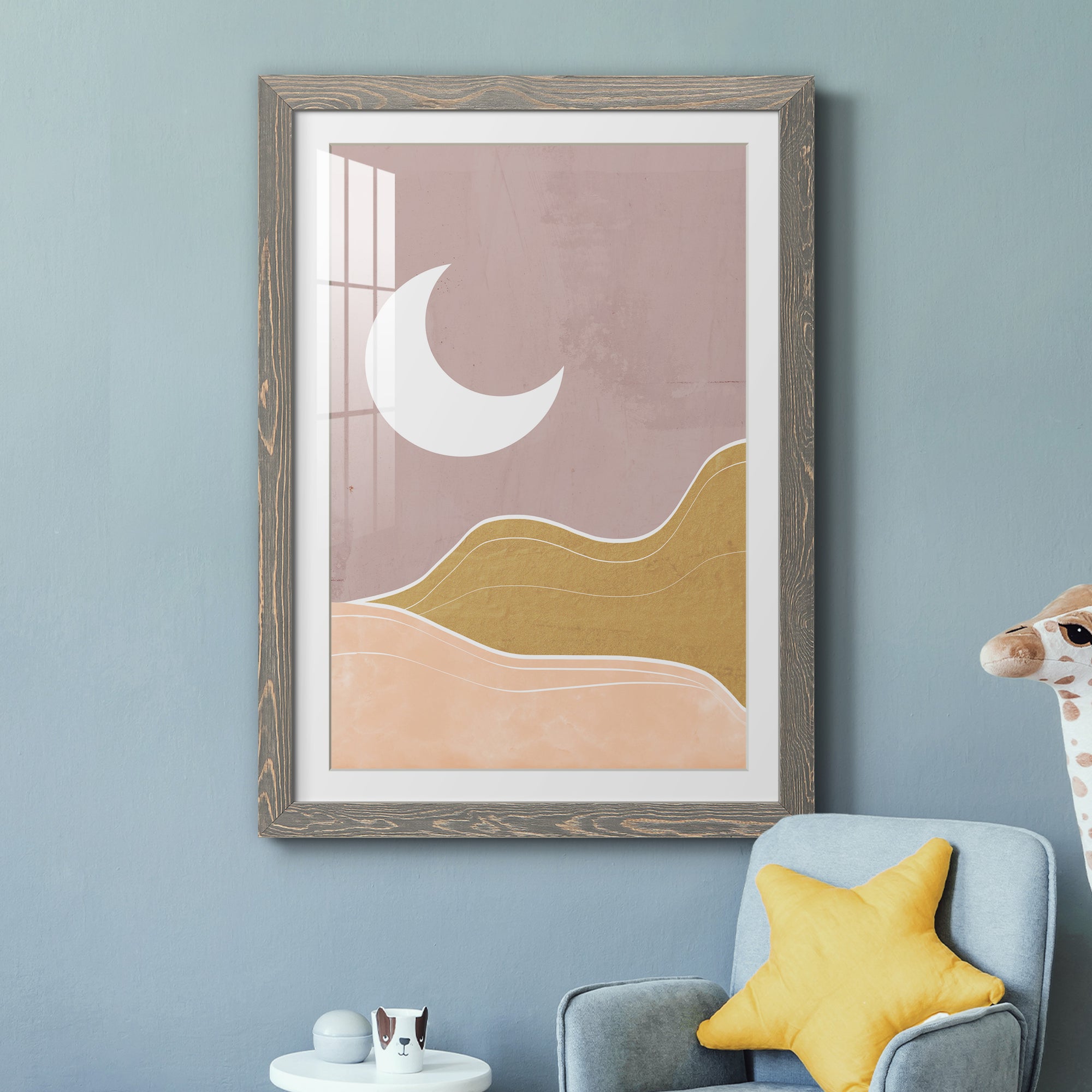 Sedona Moon - Premium Framed Print - Distressed Barnwood Frame - Ready to Hang