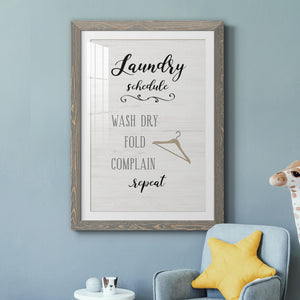 Laundry Complain - Premium Framed Print - Distressed Barnwood Frame - Ready to Hang