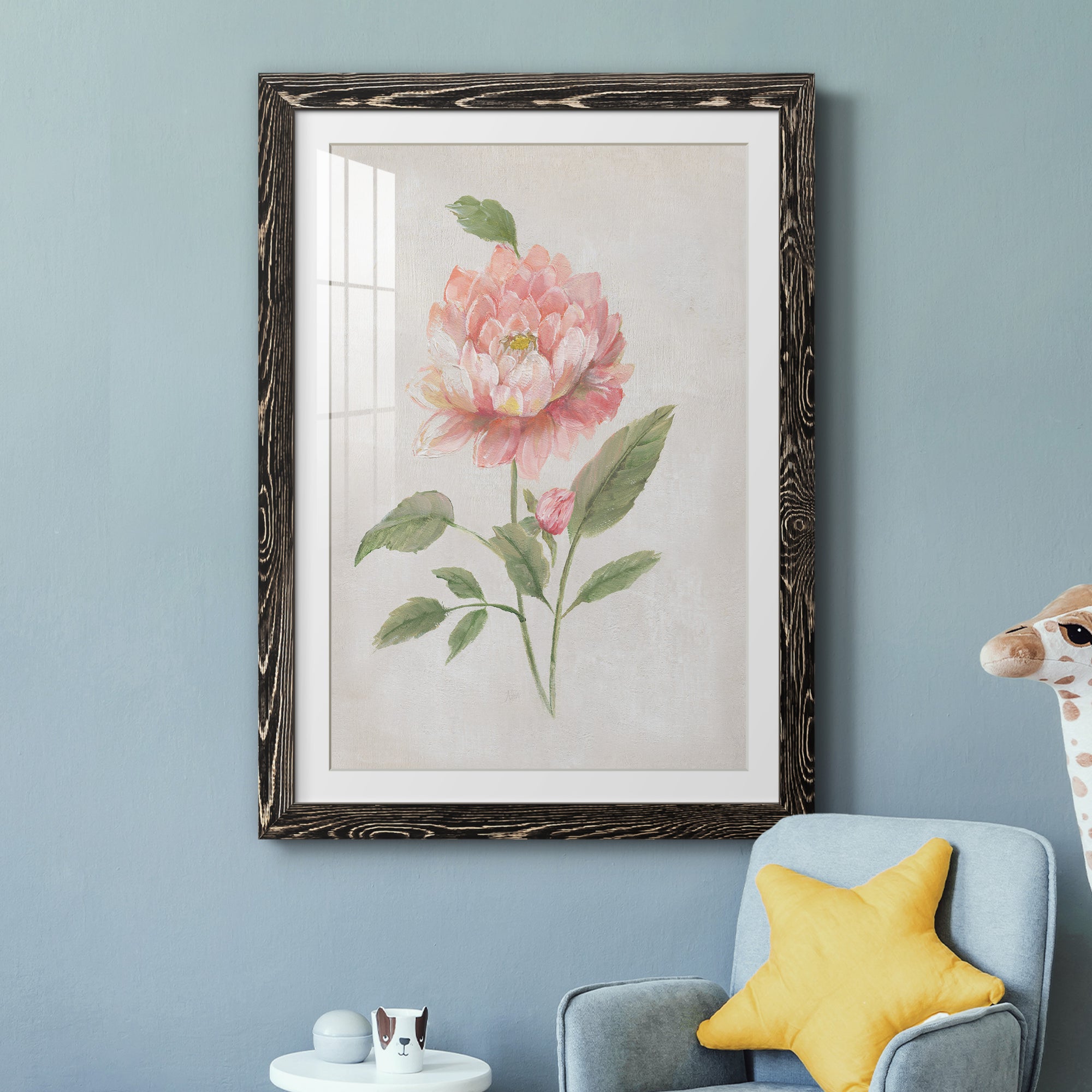 Grandiflora III - Barnwood Framed Art Print