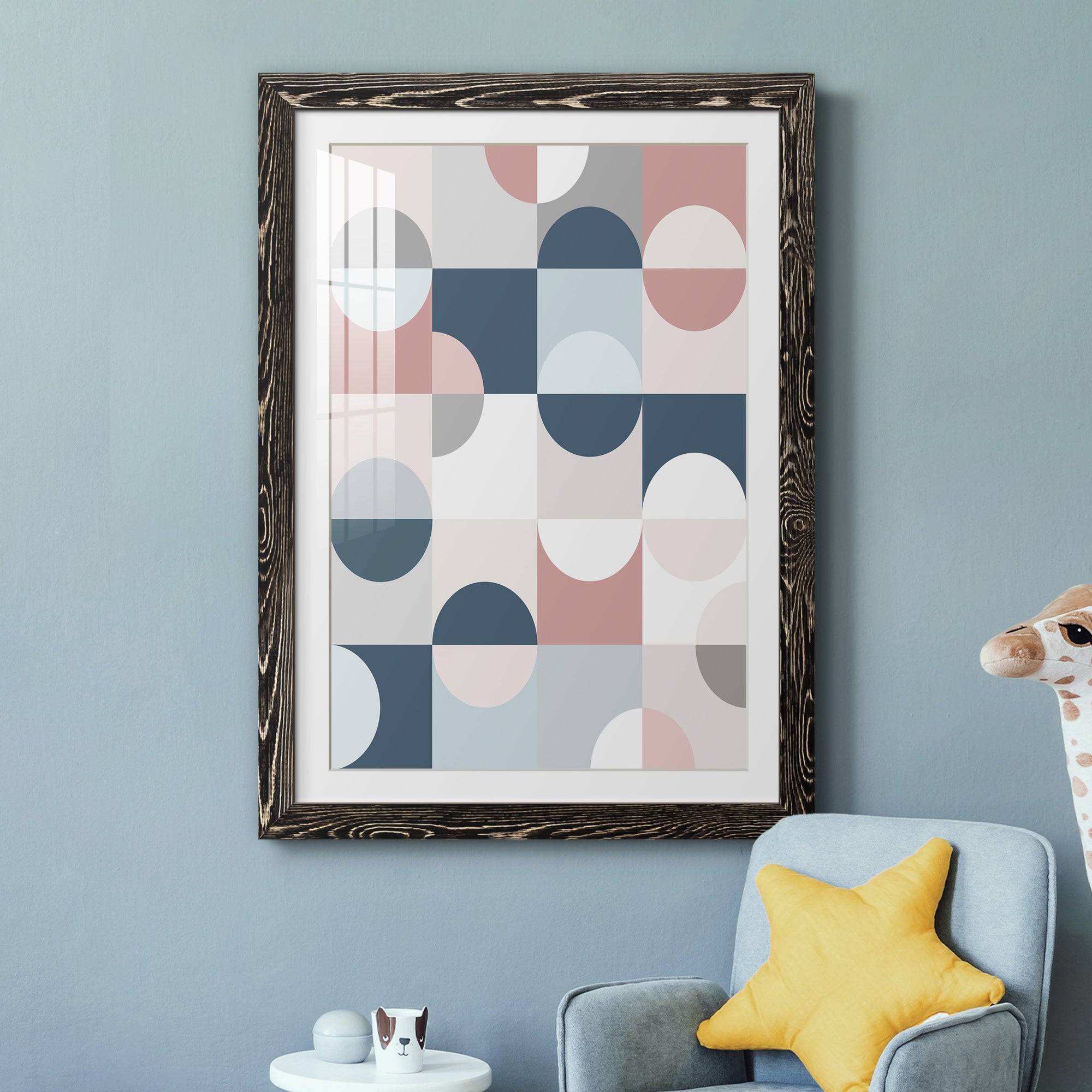 Modern Reflection - Barnwood Framed Art Print