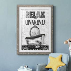 Relax and Unwind - Barnwood Framed Art Print