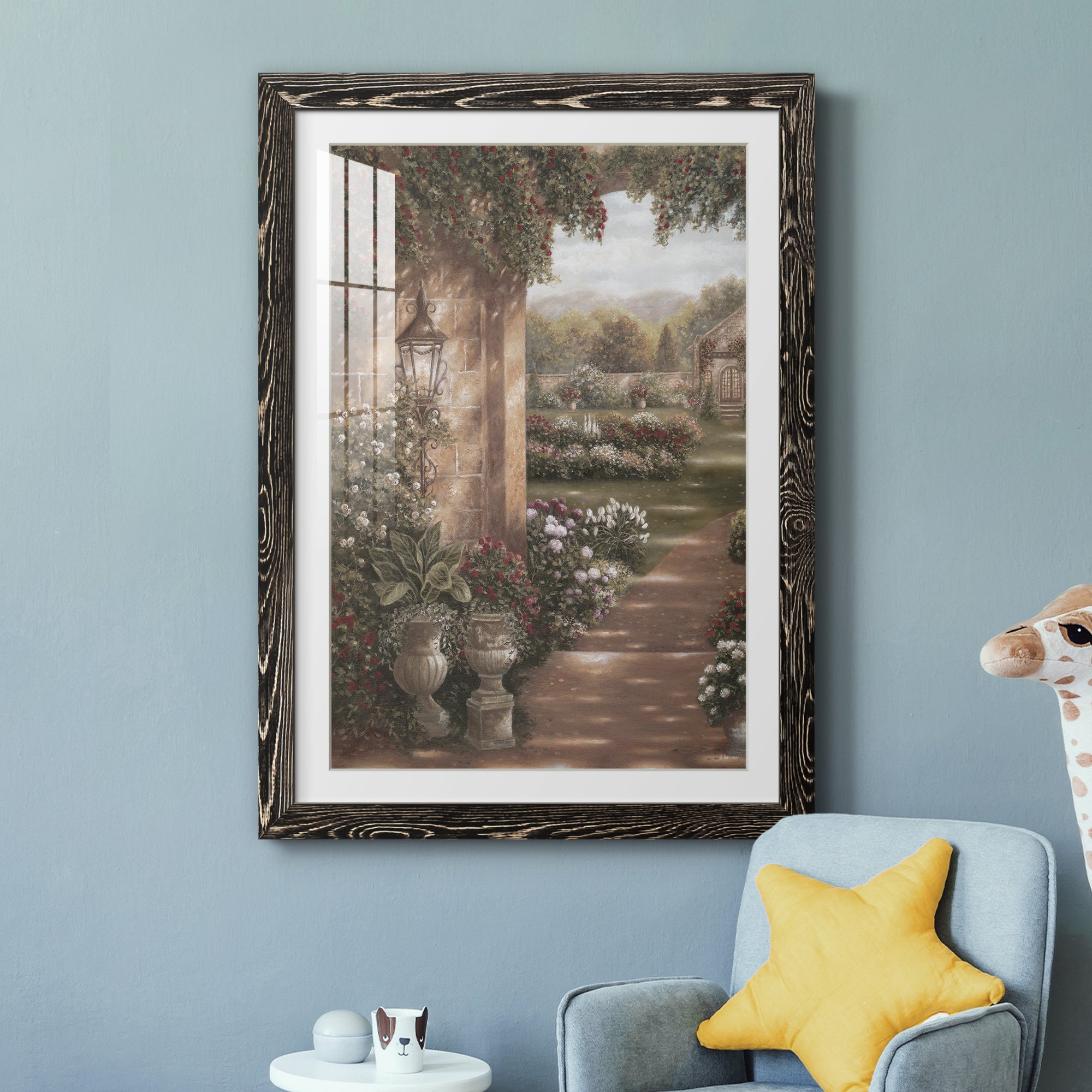 Evening in the Conservatory - Barnwood Framed Art Print