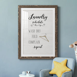 Laundry Complain - Premium Framed Print - Distressed Barnwood Frame - Ready to Hang