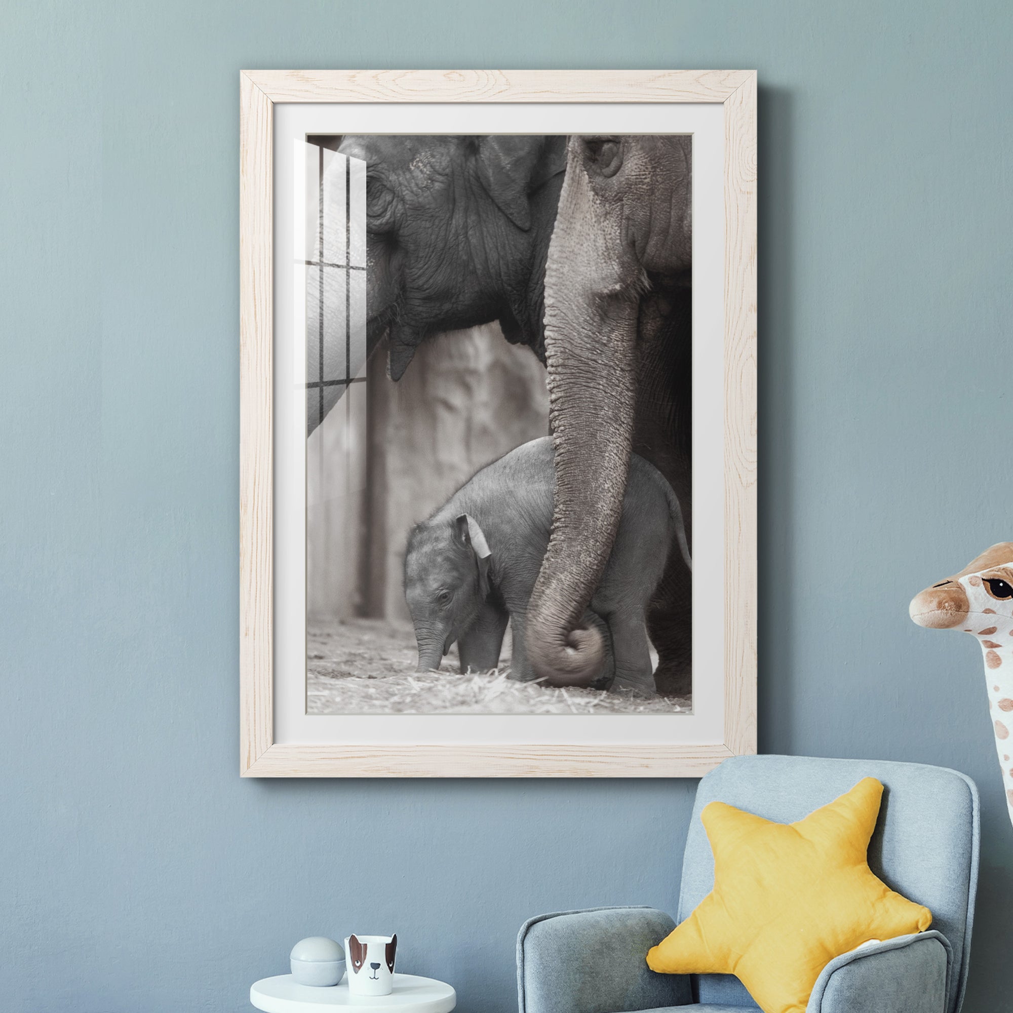Family Moment - Barnwood Framed Art Print