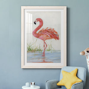 Flamingo II - Barnwood Framed Art Print