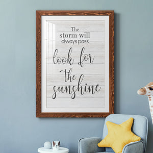 Look for the Sunshine - Premium Framed Print - Distressed Barnwood Frame - Ready to Hang