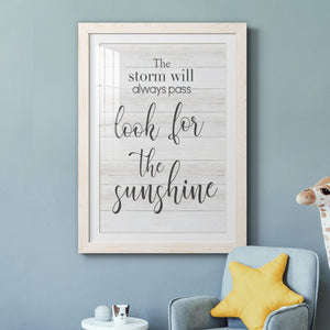 Look for the Sunshine - Premium Framed Print - Distressed Barnwood Frame - Ready to Hang