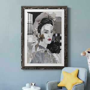 Runway Pause - Barnwood Framed Art Print