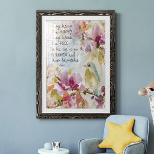 He Watches Me - Barnwood Framed Art Print