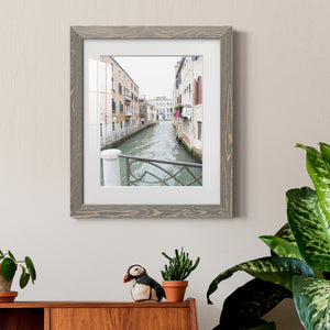 Venice Canal I - Premium Framed Print - Distressed Barnwood Frame - Ready to Hang