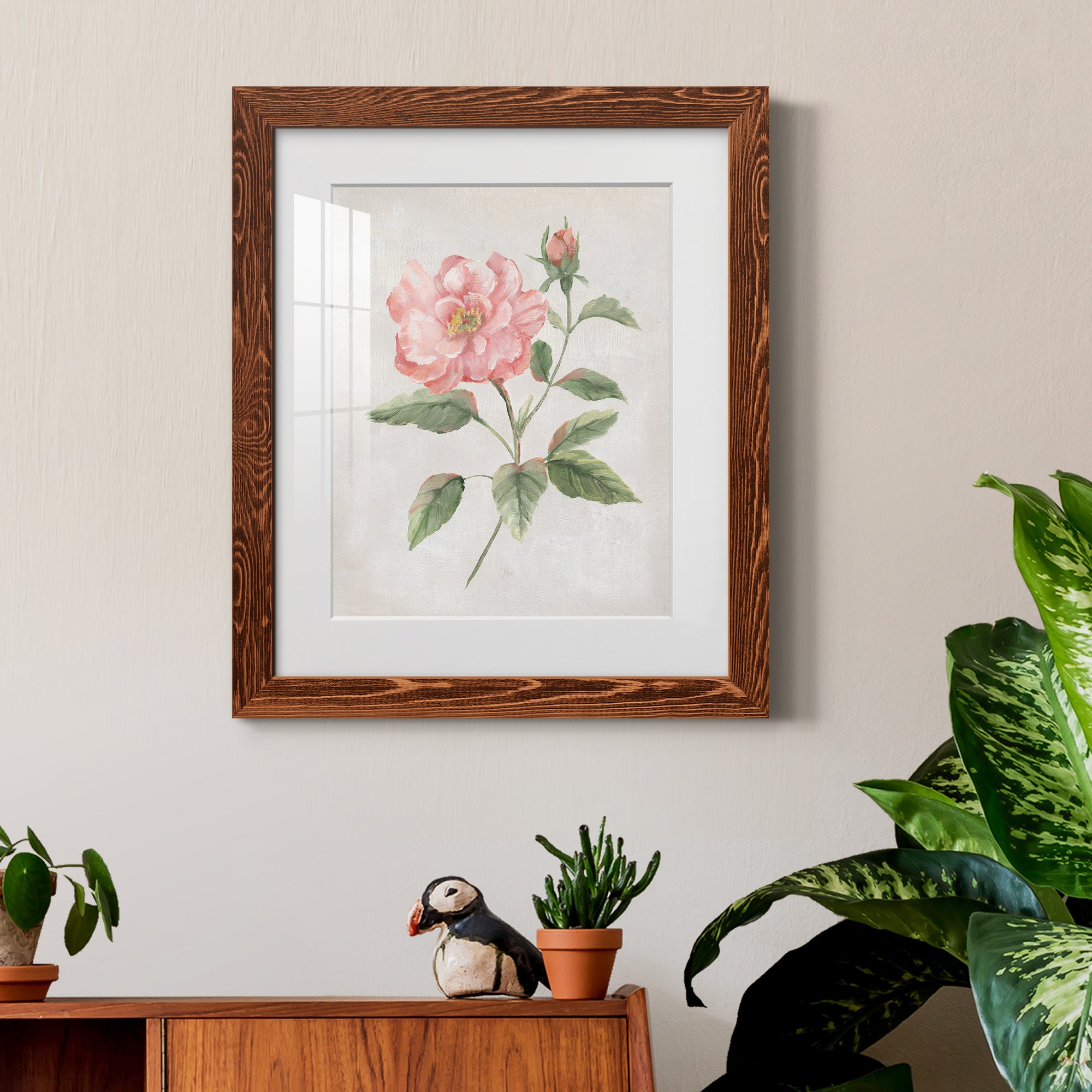 Grandiflora II - Barnwood Framed Art Print