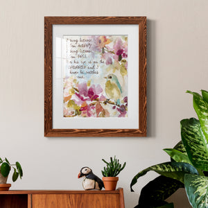 He Watches Me - Barnwood Framed Art Print