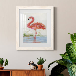 Flamingo II - Barnwood Framed Art Print