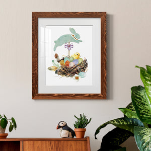 Bunny Hop - Barnwood Framed Art Print