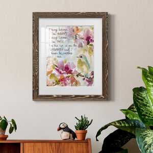 He Watches Me - Barnwood Framed Art Print