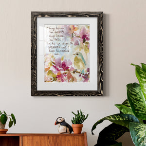 He Watches Me - Barnwood Framed Art Print