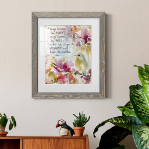 He Watches Me - Barnwood Framed Art Print