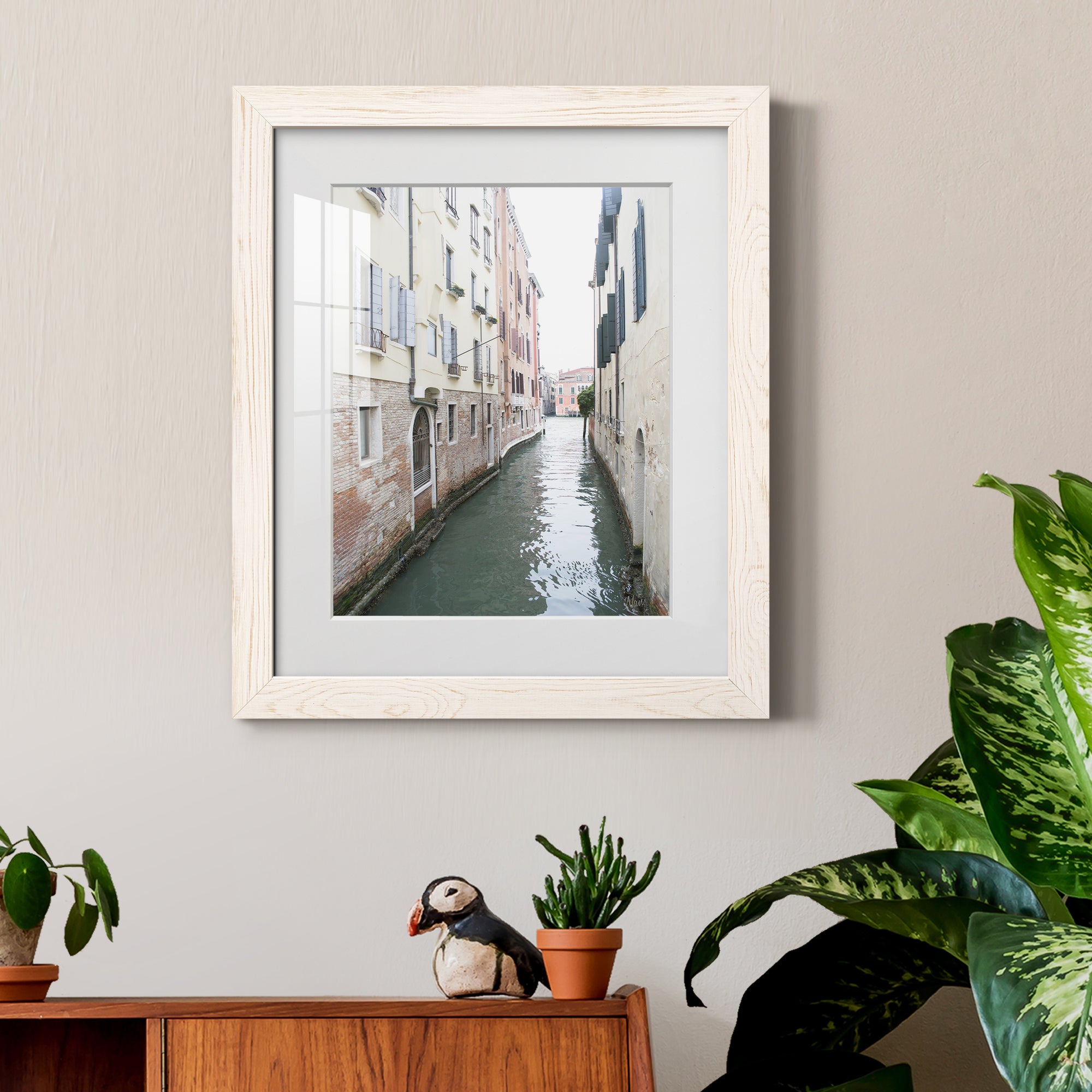 Venice Canal II - Premium Framed Print - Distressed Barnwood Frame - Ready to Hang