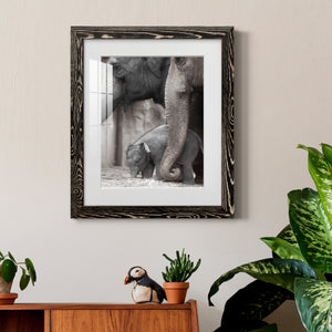 Family Moment - Barnwood Framed Art Print