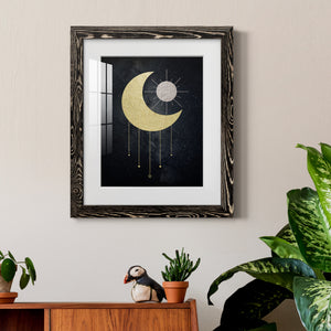 Jeweled Moon - Premium Framed Print - Distressed Barnwood Frame - Ready to Hang