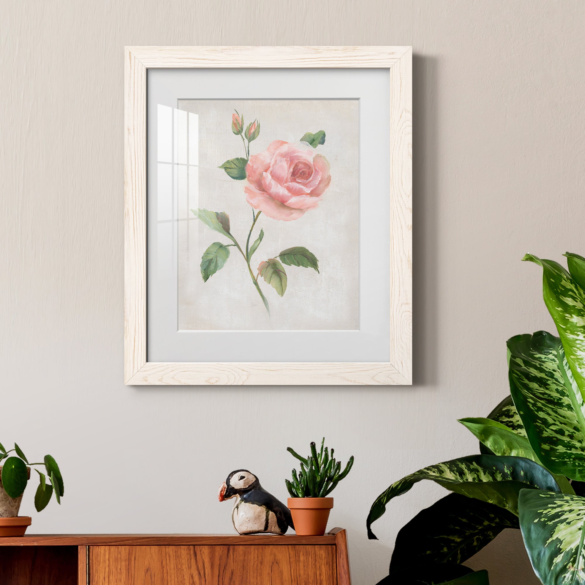 Grandiflora I - Barnwood Framed Art Print