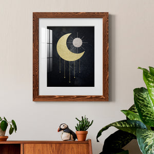 Jeweled Moon - Premium Framed Print - Distressed Barnwood Frame - Ready to Hang