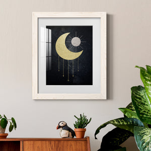 Jeweled Moon - Premium Framed Print - Distressed Barnwood Frame - Ready to Hang