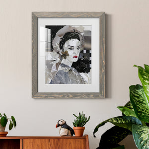 Runway Pause - Barnwood Framed Art Print
