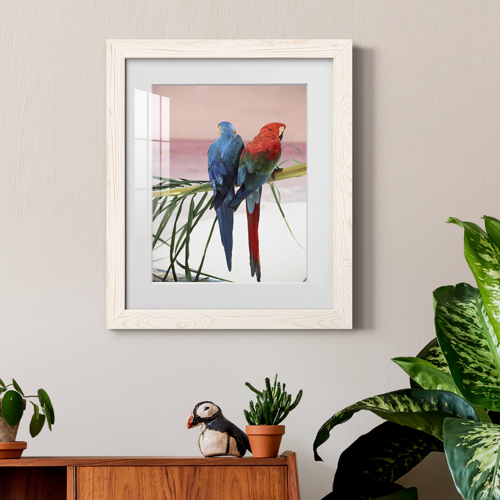 Palm Parrots - Barnwood