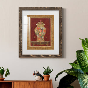Romantic Urn II - Barnwood Framed Art Print