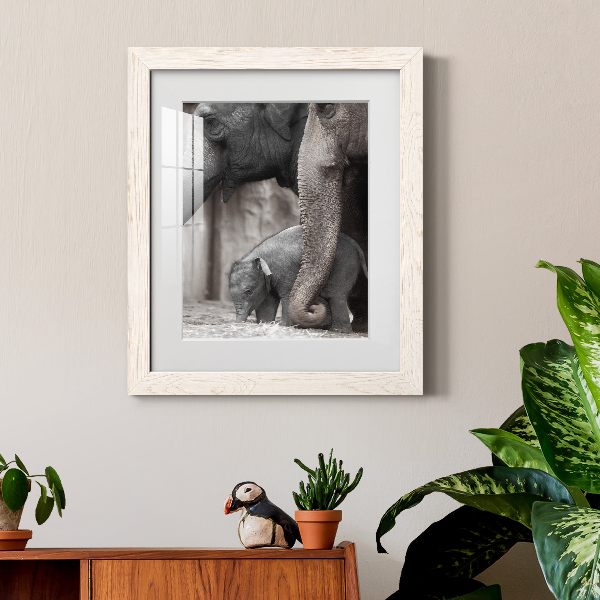 Family Moment - Barnwood Framed Art Print