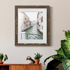 Venice Canal I - Premium Framed Print - Distressed Barnwood Frame - Ready to Hang