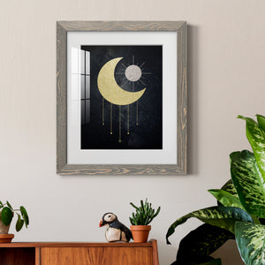 Jeweled Moon - Premium Framed Print - Distressed Barnwood Frame - Ready to Hang
