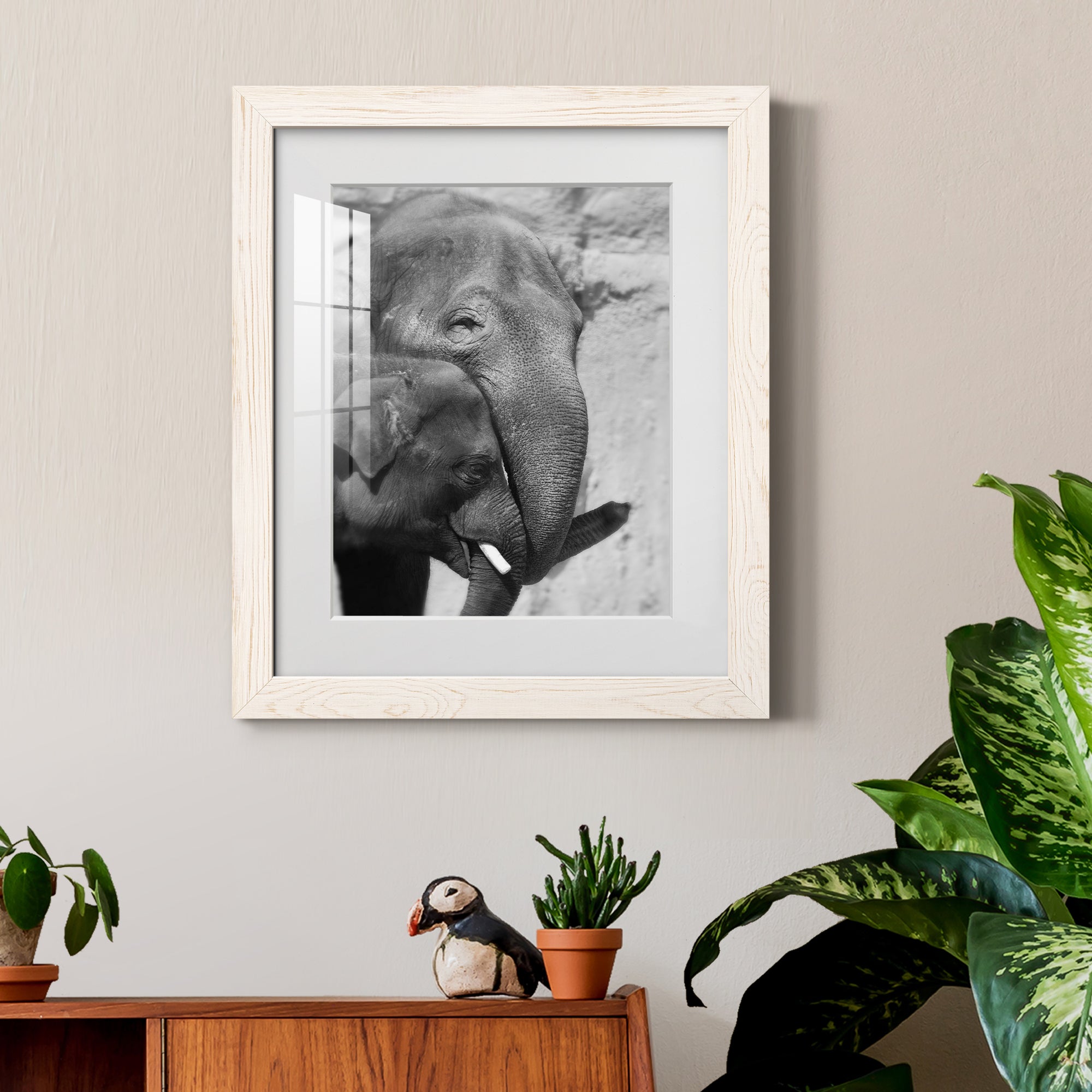 Tender Moment - Barnwood Framed Art Print