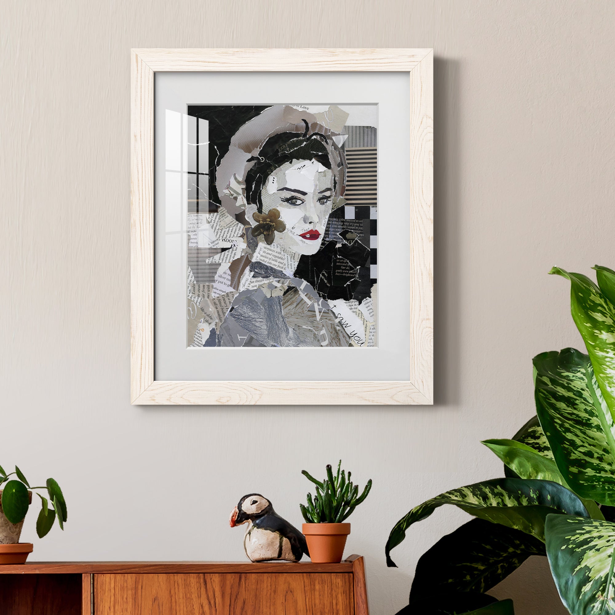 Runway Pause - Barnwood Framed Art Print