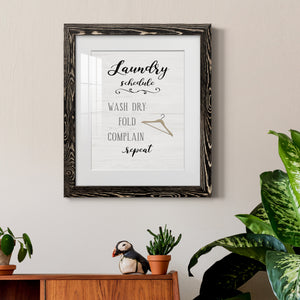 Laundry Complain - Premium Framed Print - Distressed Barnwood Frame - Ready to Hang