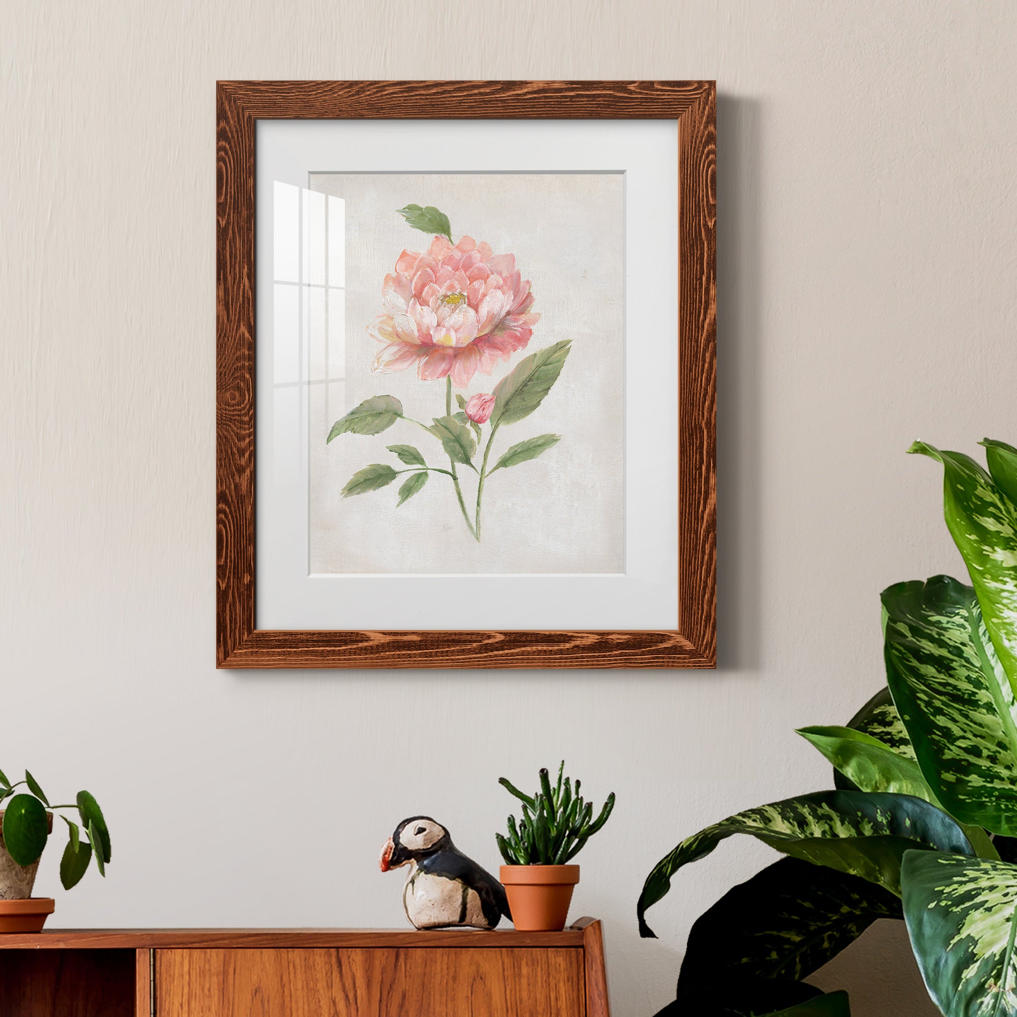 Grandiflora III - Barnwood Framed Art Print